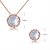 Picture of New Season White Zinc Alloy Necklace and Earring Set with SGS/ISO Certification