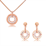 Picture of Latest Casual Copper or Brass Necklace and Earring Set