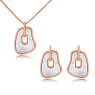 Picture of Recommended White Copper or Brass Necklace and Earring Set from Top Designer