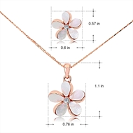 Picture of Bulk Rose Gold Plated Zinc Alloy Necklace and Earring Set with No-Risk Return