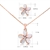 Picture of Bulk Rose Gold Plated Zinc Alloy Necklace and Earring Set with No-Risk Return