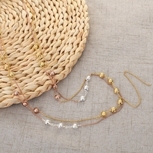 Show details for Reasonably Priced Copper or Brass Multi-tone Plated Long Chain Necklace with Low Cost
