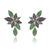 Picture of Irresistible Green Gold Plated Stud Earrings As a Gift