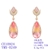 Picture of Irresistible Pink Gold Plated Dangle Earrings For Your Occasions