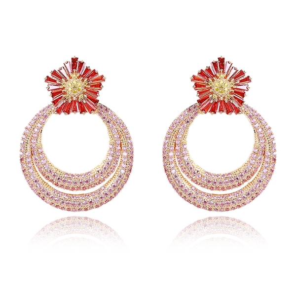 Picture of Eye-Catching Red Luxury Dangle Earrings with Member Discount