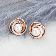 Picture of Featured White Classic Stud Earrings with Full Guarantee