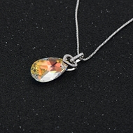 Show details for Delicate Swarovski Element Platinum Plated Pendant Necklace Show details for Delicate Swarovski Element Platinum Plated Pendant Necklace