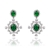 Picture of Unusual Big Cubic Zirconia Dangle Earrings