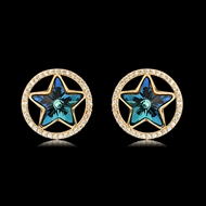 Picture of Fast Selling Colorful Gold Plated Big Stud Earrings from Editor Picks