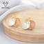 Show details for Low Cost Zinc Alloy Flowers & Plants Big Stud Earrings with Low Cost