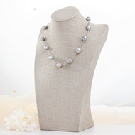 Picture of Nice fresh water pearl Platinum Plated Pendant Necklace