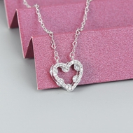 Show details for Good Cubic Zirconia Love & Heart Pendant Necklace Show details for Good Cubic Zirconia Love & Heart Pendant Necklace