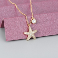 Show details for Fashion Cubic Zirconia Star Pendant Necklace Show details for Fashion Cubic Zirconia Star Pendant Necklace