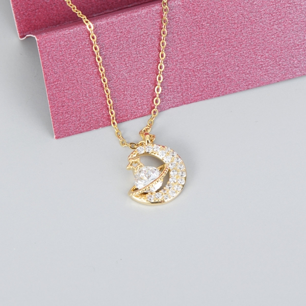 Picture of Delicate White Pendant Necklace for Ladies