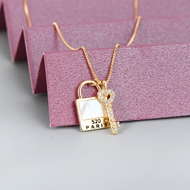 Show details for Featured White Key & Lock Pendant Necklace with Full Guarantee Show details for Featured White Key & Lock Pendant Necklace with Full Guarantee