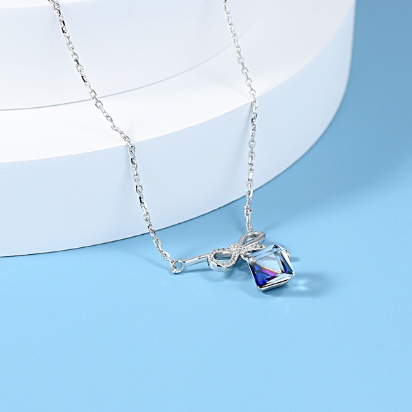 Picture of Simple Platinum Plated Pendant Necklace from Reliable Manufacturer