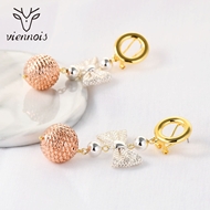 Picture of Sparkly Dubai Gold Plated Dangle Earrings