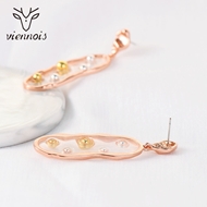 Picture of Irresistible Gold Plated Big Dangle Earrings As a Gift