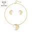 Show details for Affordable Zinc Alloy Casual Necklace and Earring Set from Trust-worthy Supplier