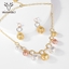 Show details for Great Value Multi-tone Plated Medium 2 Piece Jewelry Set with Full Guarantee