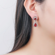 Picture of Inexpensive Platinum Plated Medium Dangle Earrings from Reliable Manufacturer