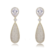 Picture of Sparkling Medium Cubic Zirconia Dangle Earrings