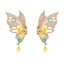 Show details for Copper or Brass White Dangle Earrings From Reliable Factory