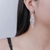 Picture of Hypoallergenic Platinum Plated White Dangle Earrings with Easy Return