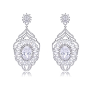 Picture of Good Cubic Zirconia Casual Dangle Earrings