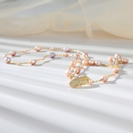 Picture of Famous Artificial Pearl Gold Plated Long Pendant