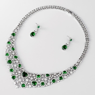 Show details for Luxury Platinum Plated 2 Piece Jewelry Set at Unbeatable Price Show details for Luxury Platinum Plated 2 Piece Jewelry Set at Unbeatable Price