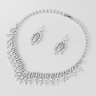 Show details for Luxury White 2 Piece Jewelry Set with Wow Elements Show details for Luxury White 2 Piece Jewelry Set with Wow Elements