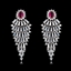 Show details for Charming Pink Copper or Brass Dangle Earrings of Original Design