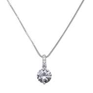 Picture of 925 Sterling Silver Small Pendant Necklace in Exclusive Design