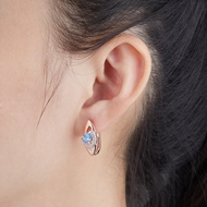 Picture of New Season Blue Delicate Stud Earrings with SGS/ISO Certification