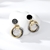 Picture of Wholesale Coffee Gold Plated Small Stud Earrings with No-Risk Return