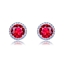 Show details for Staple Medium Red Stud Earrings