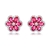 Picture of Nickel Free Platinum Plated Flowers & Plants Stud Earrings with No-Risk Refund