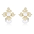 Picture of Designer Gold Plated Medium Stud Earrings with Easy Return