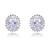 Picture of Trendy Platinum Plated White Stud Earrings with No-Risk Refund