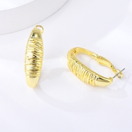 Picture of Impressive Gold Plated Zinc Alloy Big Stud Earrings with Low MOQ