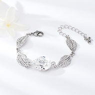 Show details for Pretty Swarovski Element Platinum Plated Fashion Bracelet Show details for Pretty Swarovski Element Platinum Plated Fashion Bracelet