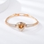 Picture of Modern Champagne Rose Gold Plated Bangles