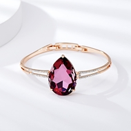Show details for Hypoallergenic Purple Rose Gold Plated Fashion Bracelet with Easy Return Show details for Hypoallergenic Purple Rose Gold Plated Fashion Bracelet with Easy Return