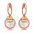 Picture of Great Shell Platinum Plated Dangle Earrings