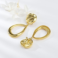 Picture of Hypoallergenic Gold Plated Big Dangle Earrings Online Shopping