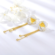 Picture of Irresistible White Rose Gold Plated Dangle Earrings For Your Occasions