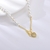 Picture of Gold Plated White Short Chain Necklace at Super Low Price