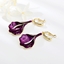 Show details for Brand New Purple Medium Dangle Earrings with SGS/ISO Certification
