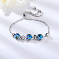 Show details for Fancy Small Platinum Plated Fashion Bracelet Show details for Fancy Small Platinum Plated Fashion Bracelet